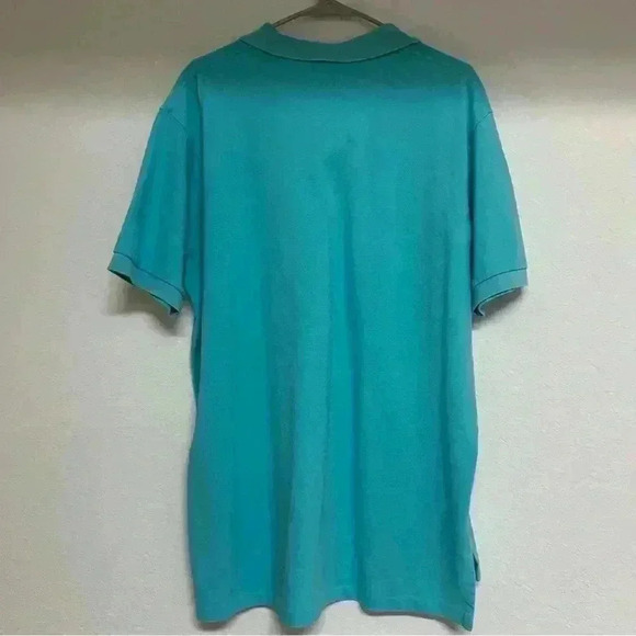 Polo Ralph Lauren Turquoise Men’s Polo with Fuchsia Pony XL - Picture 2 of 5